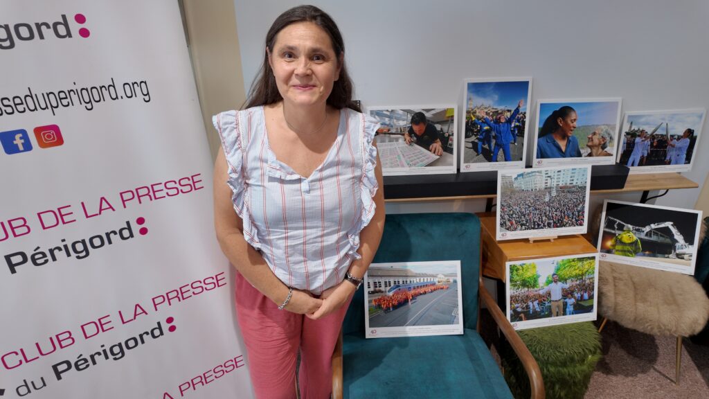 Isabelle Sarran, présidente du Club de la Presse du Périgord